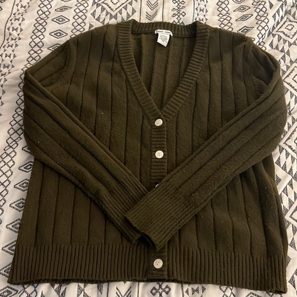 Dark olive green sweater